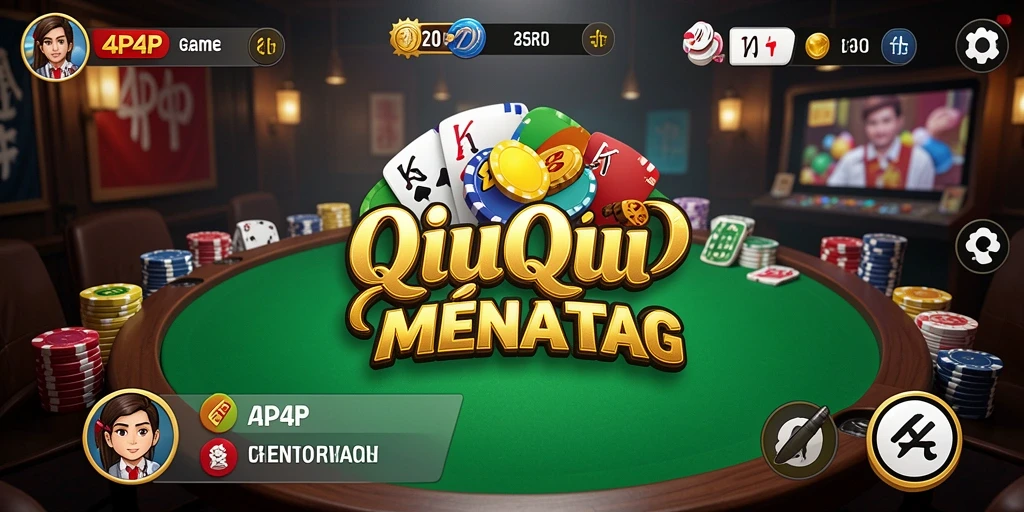 Tampilan gameplay menarik dari 4P4P yang menggambarkan QiuQiu.