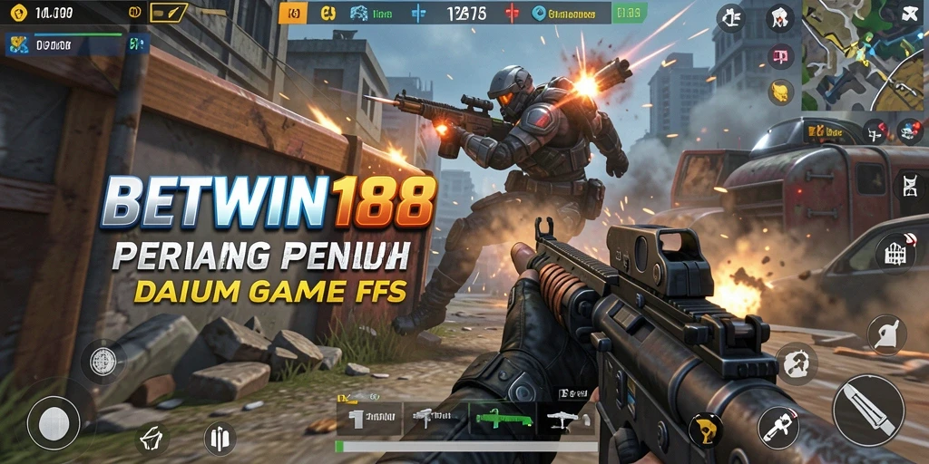 Screenshot gameplay BETWIN188 dengan aksi tembak-menembak yang seru.