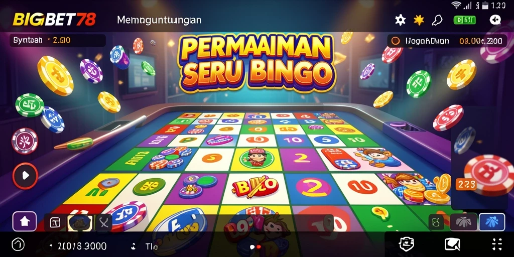 Screenshot gameplay Bingo di BIGBET78 menampilkan suasana seru dan interaksi pemain.
