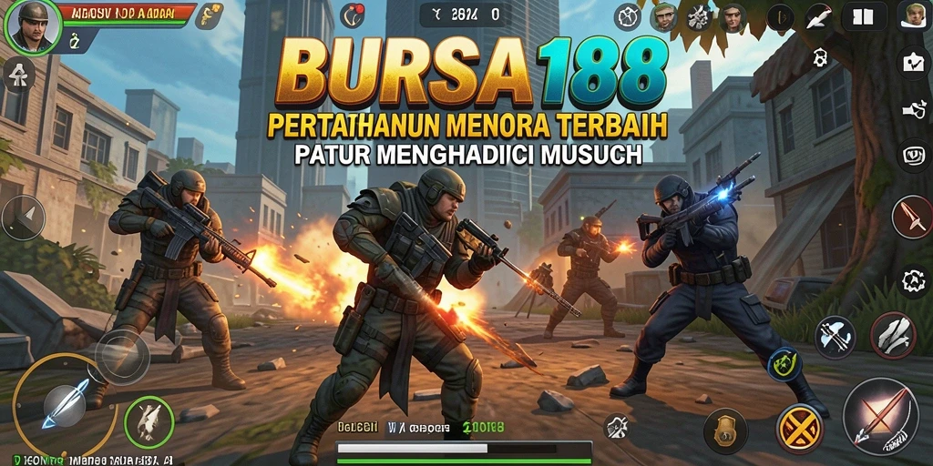 Tangkapan layar gameplay BURSA188 menampilkan aksi seru Tower Defense.