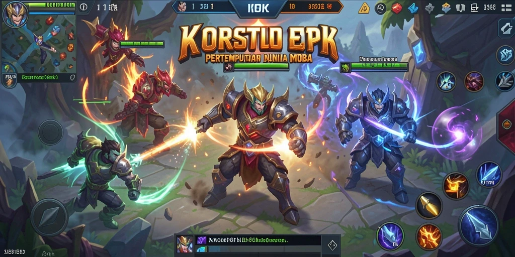 Gameplay KOSTOTO menampilkan pertarungan tim yang menegangkan dan strategis.