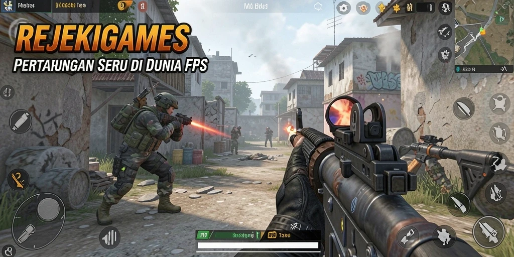 Tampilan aksi seru dari gameplay REJEKIGAMES yang mendebarkan.