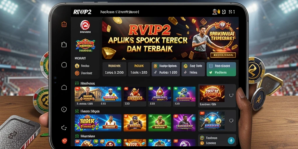 Tampilan utama screenshot RVIP2 menunjukkan antarmuka taruhan yang menarik.